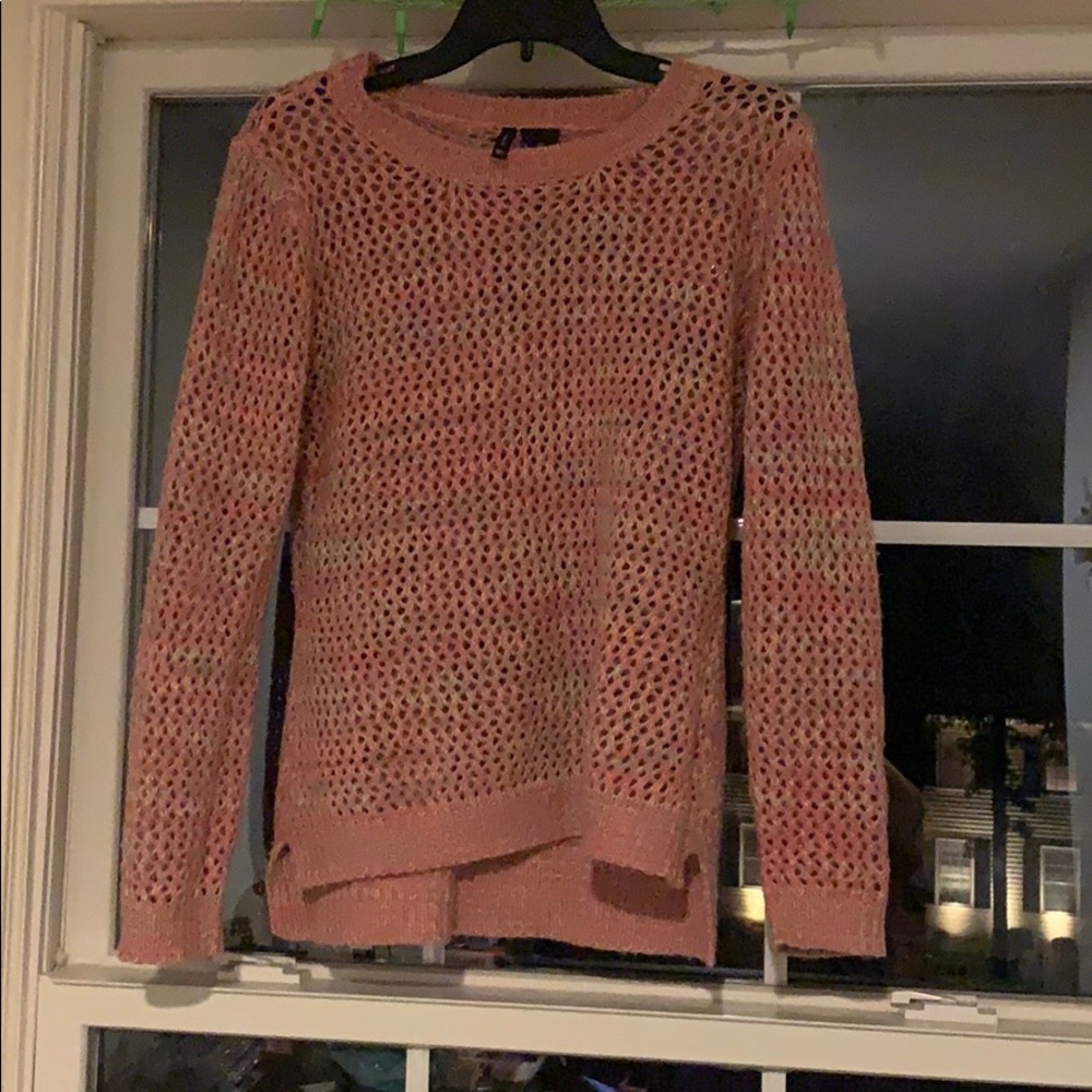 Colorful orangey sweater!